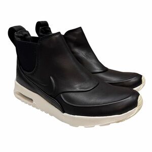 NIKE Air Max Thea Mid Sneaker Shoes Chelsea Boot Style Streetwear Black Leather